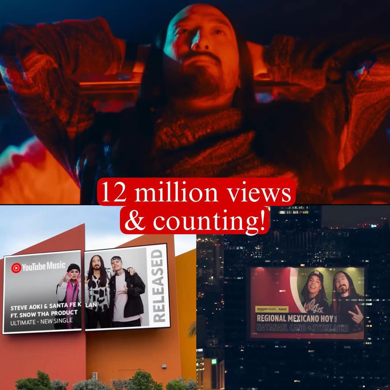 Times Square debut for XOThrax “Stare” music video